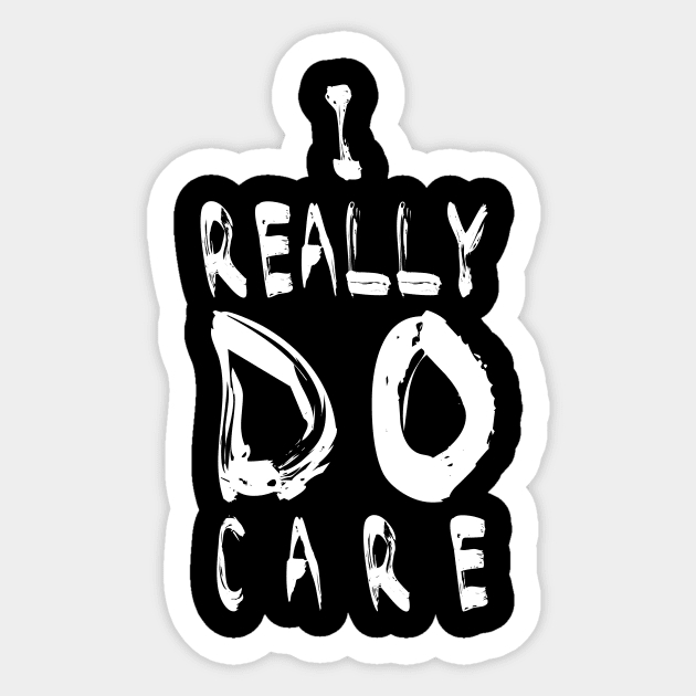 I REALLY DO CARE, Melania - Anti-Trump Protest Sticker by CMDesign